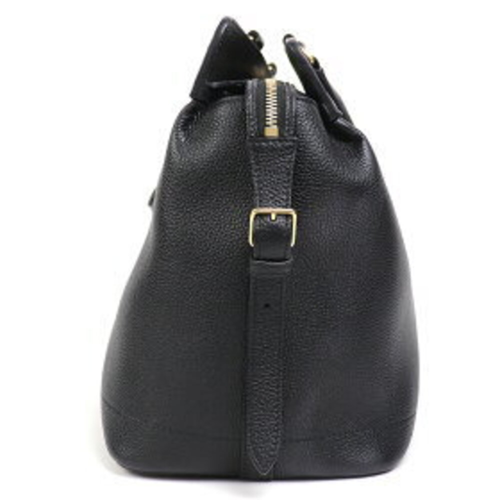 Celine Cabas de Handbag Grained Leather Black Crossbody Shoulder Bag - Picture 4 of 7